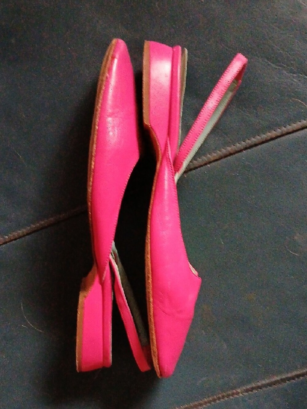 Lilly Pulitzer Bright Pink Slingback Mules - Picture 3 of 4